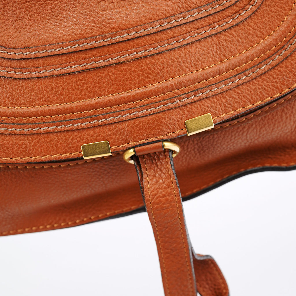 Brown Leather Marcie 2-Way Bag