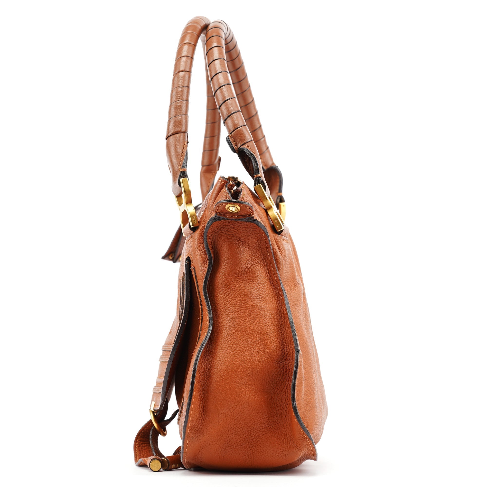 Brown Leather Marcie 2-Way Bag