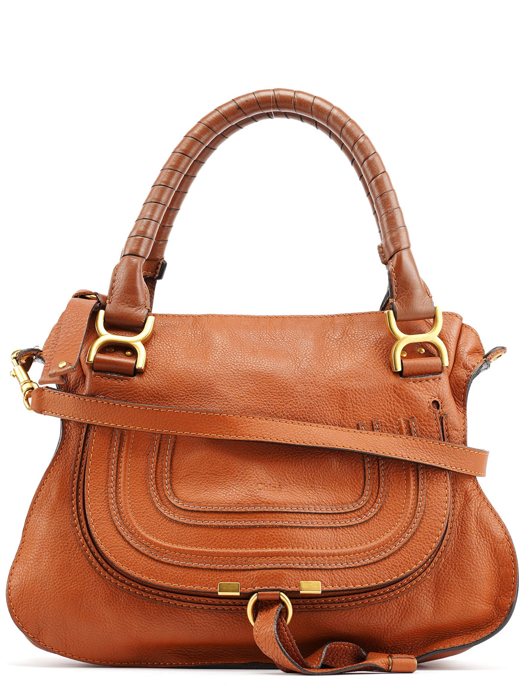 Brown Leather Marcie 2-Way Bag