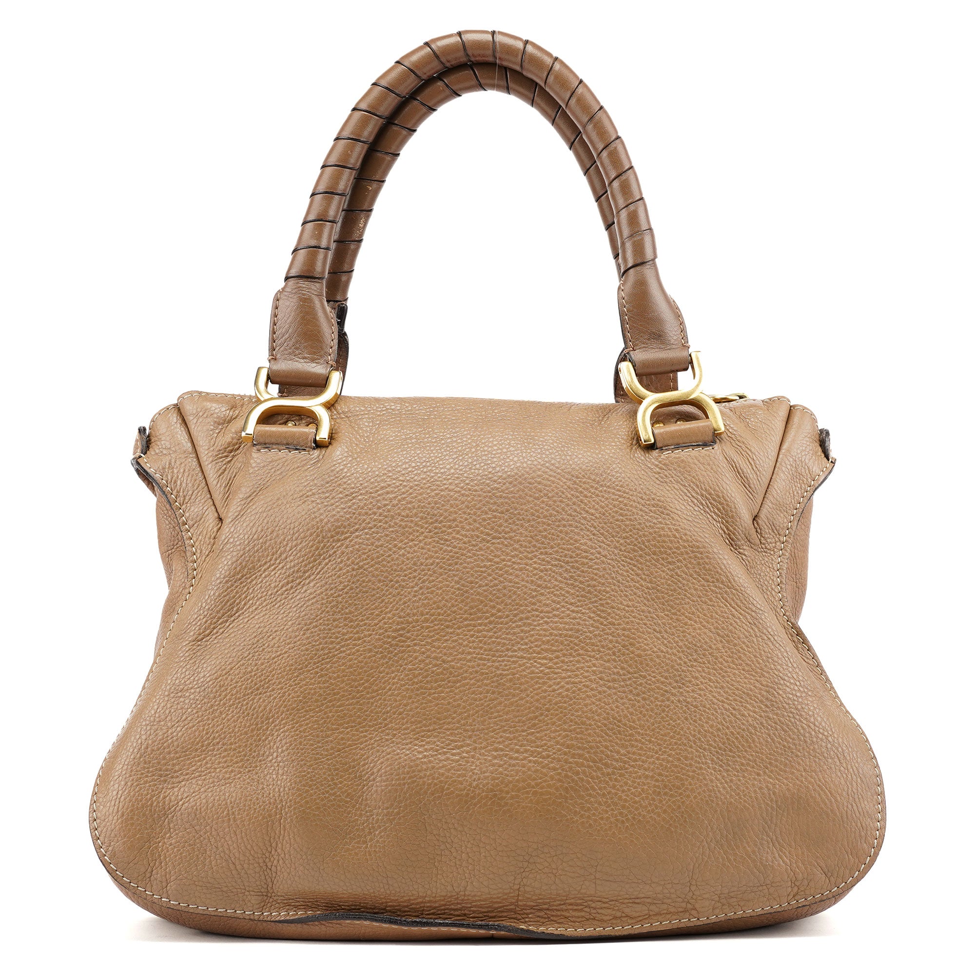 Brown Leather Marcie Handbag