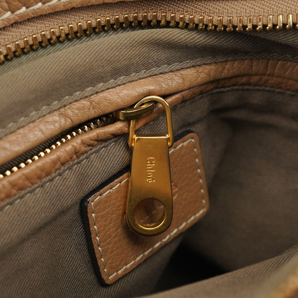 Brown Leather Marcie Handbag