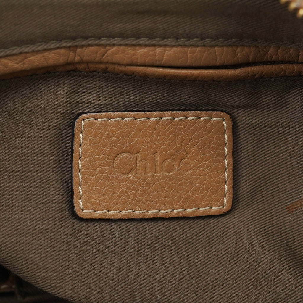 Brown Leather Marcie Handbag