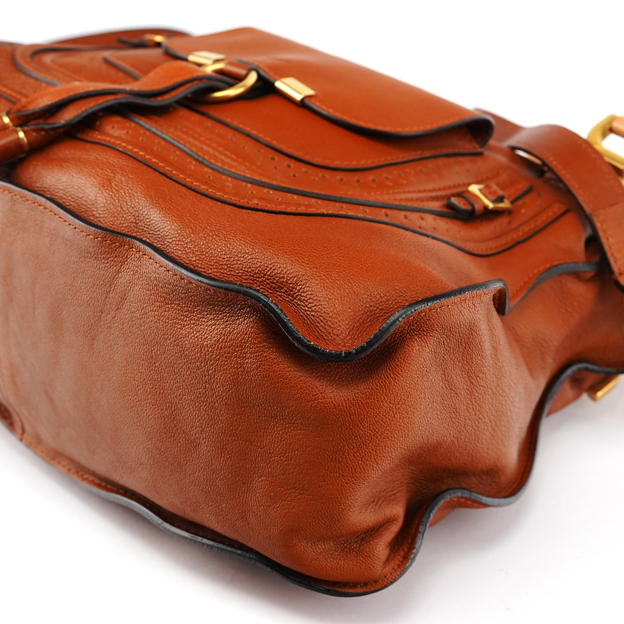Brown Leather Marcie Pocket 2-Way Bag
