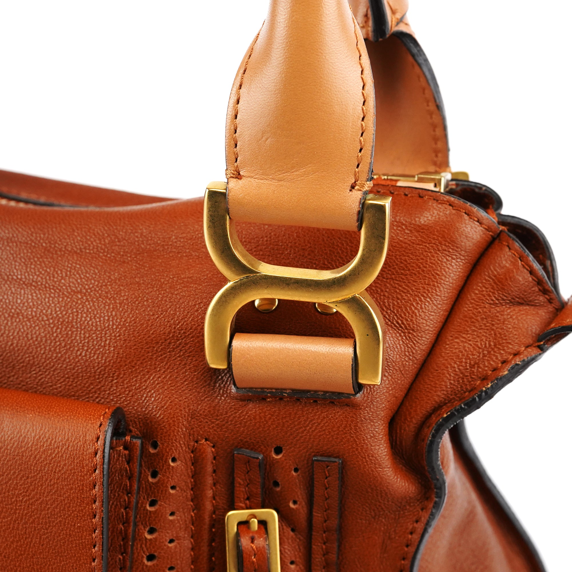 Brown Leather Marcie Pocket 2-Way Bag