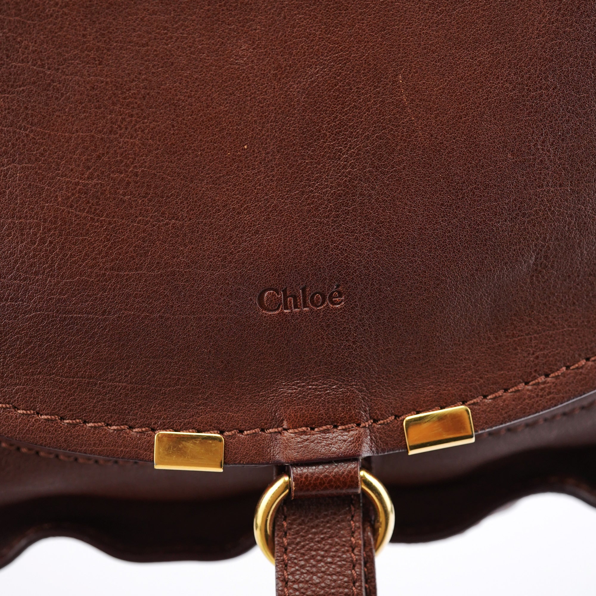 Brown Leather Marcie Shoulder Bag