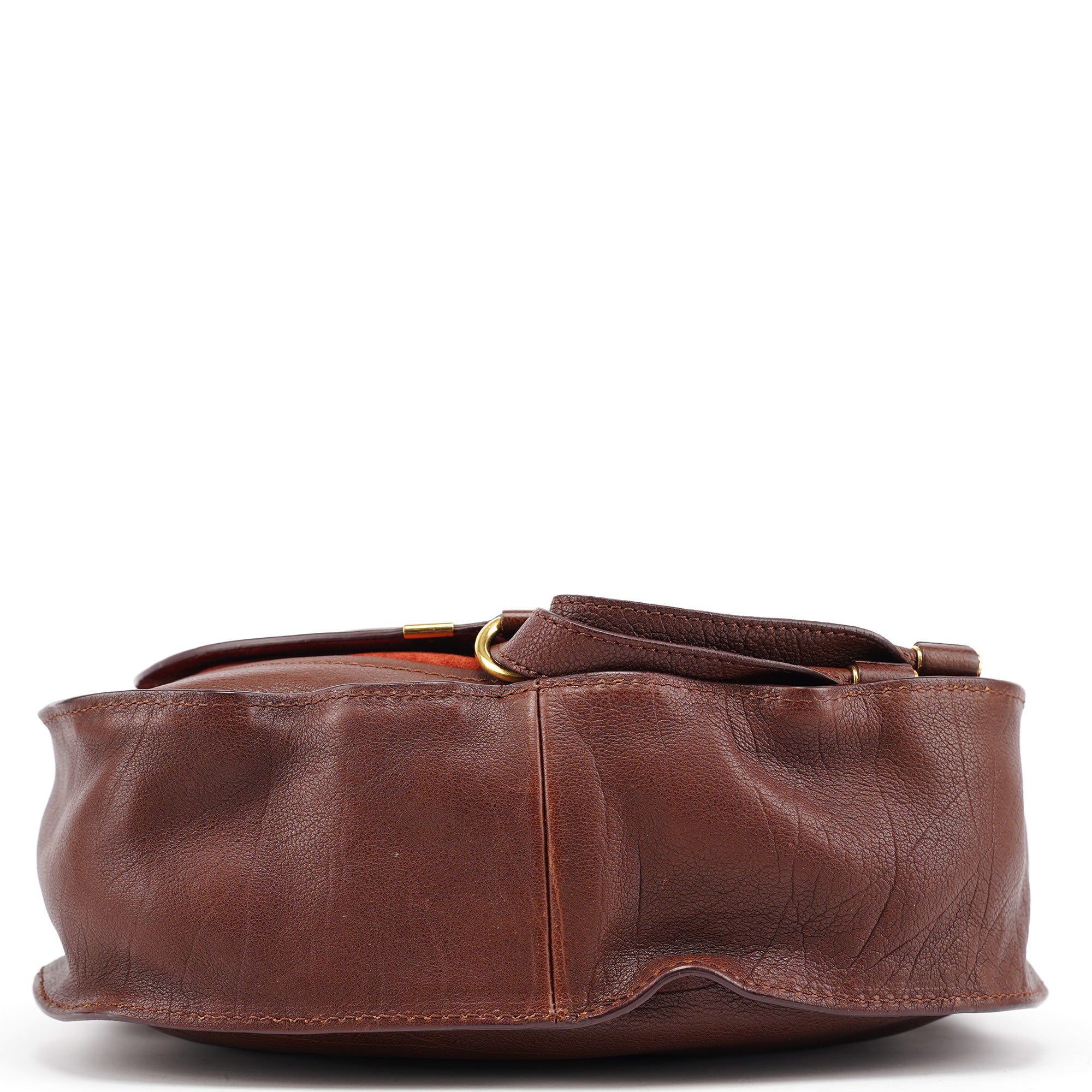 Brown Leather Marcie Shoulder Bag