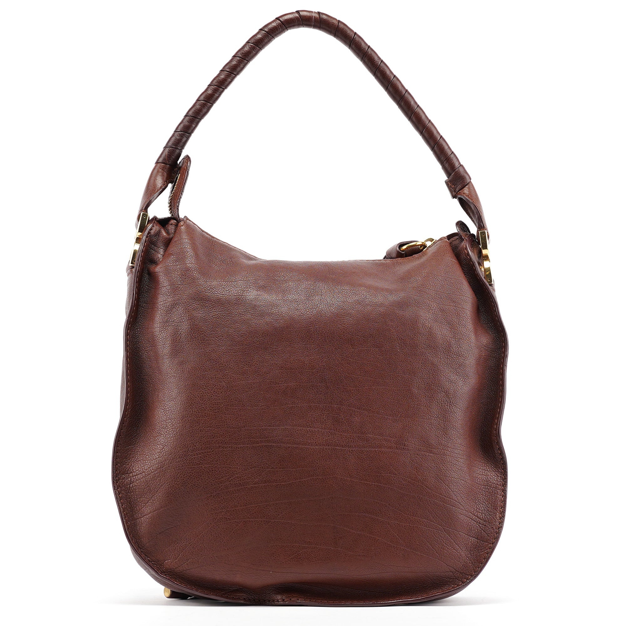 Brown Leather Marcie Shoulder Bag