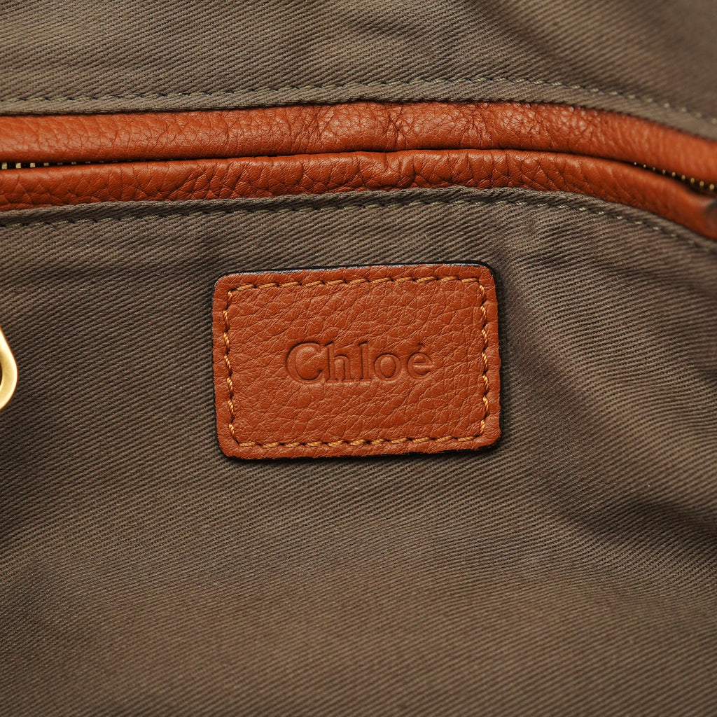 Brown Leather Marcie Shoulder Bag
