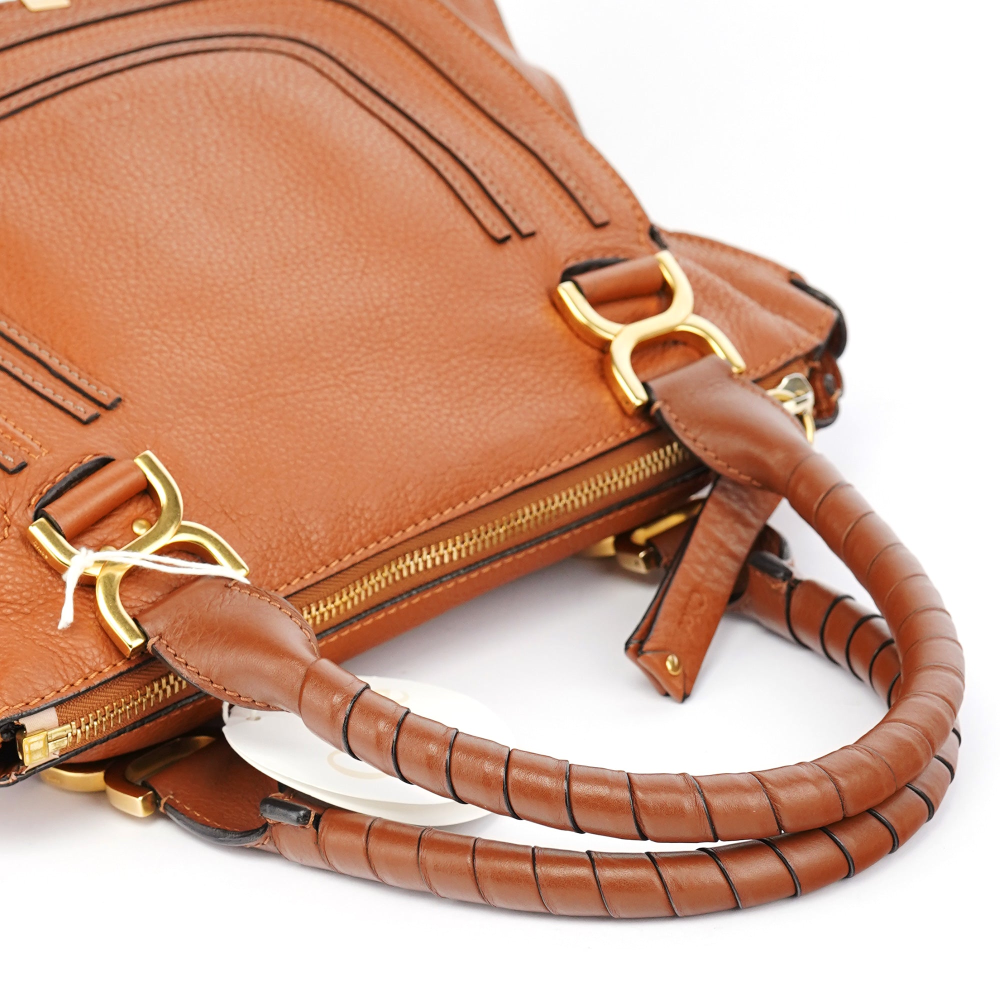 Brown Leather Marcie Shoulder Bag