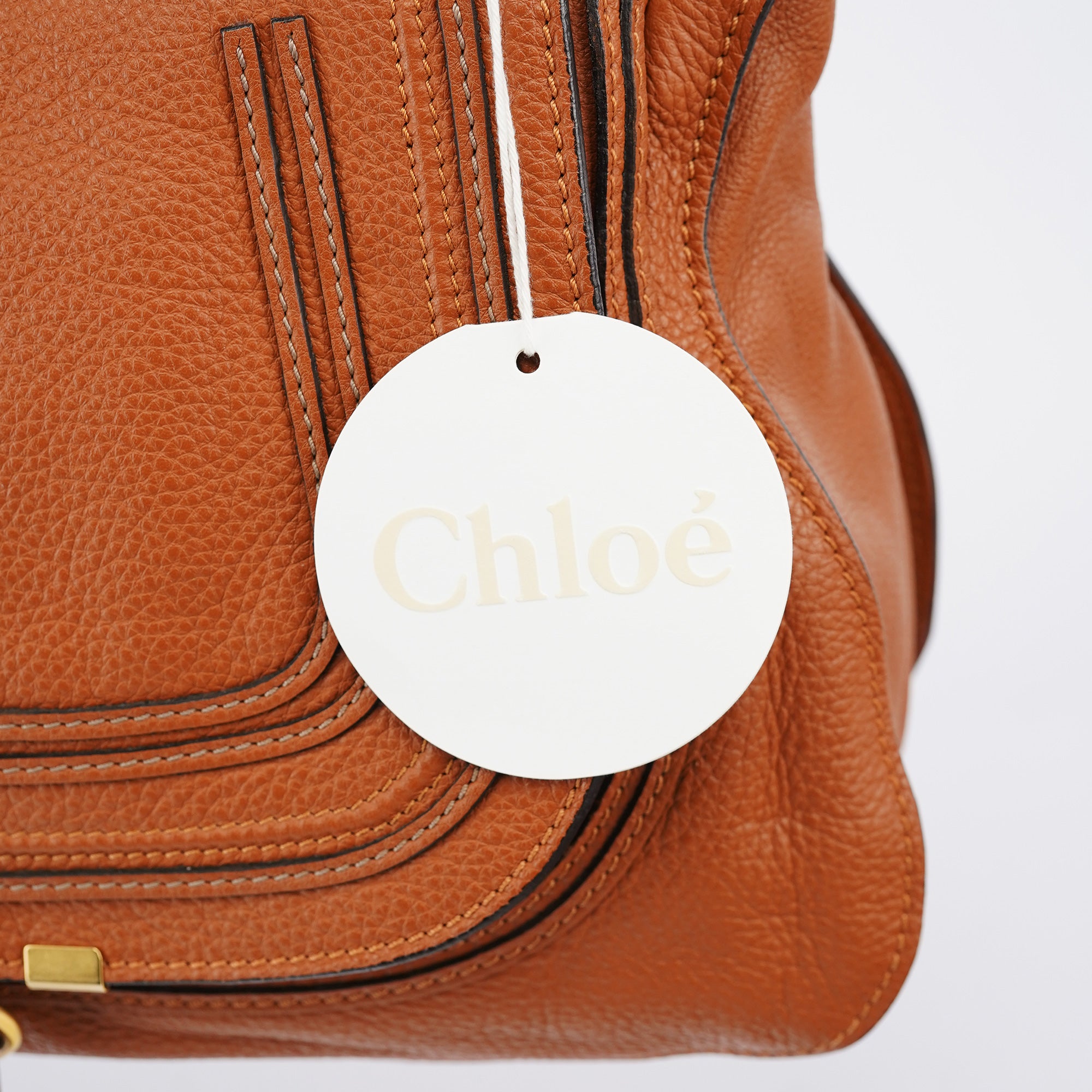 Brown Leather Marcie Shoulder Bag