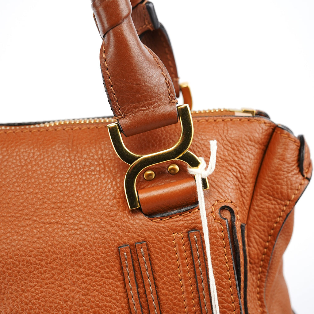 Brown Leather Marcie Shoulder Bag