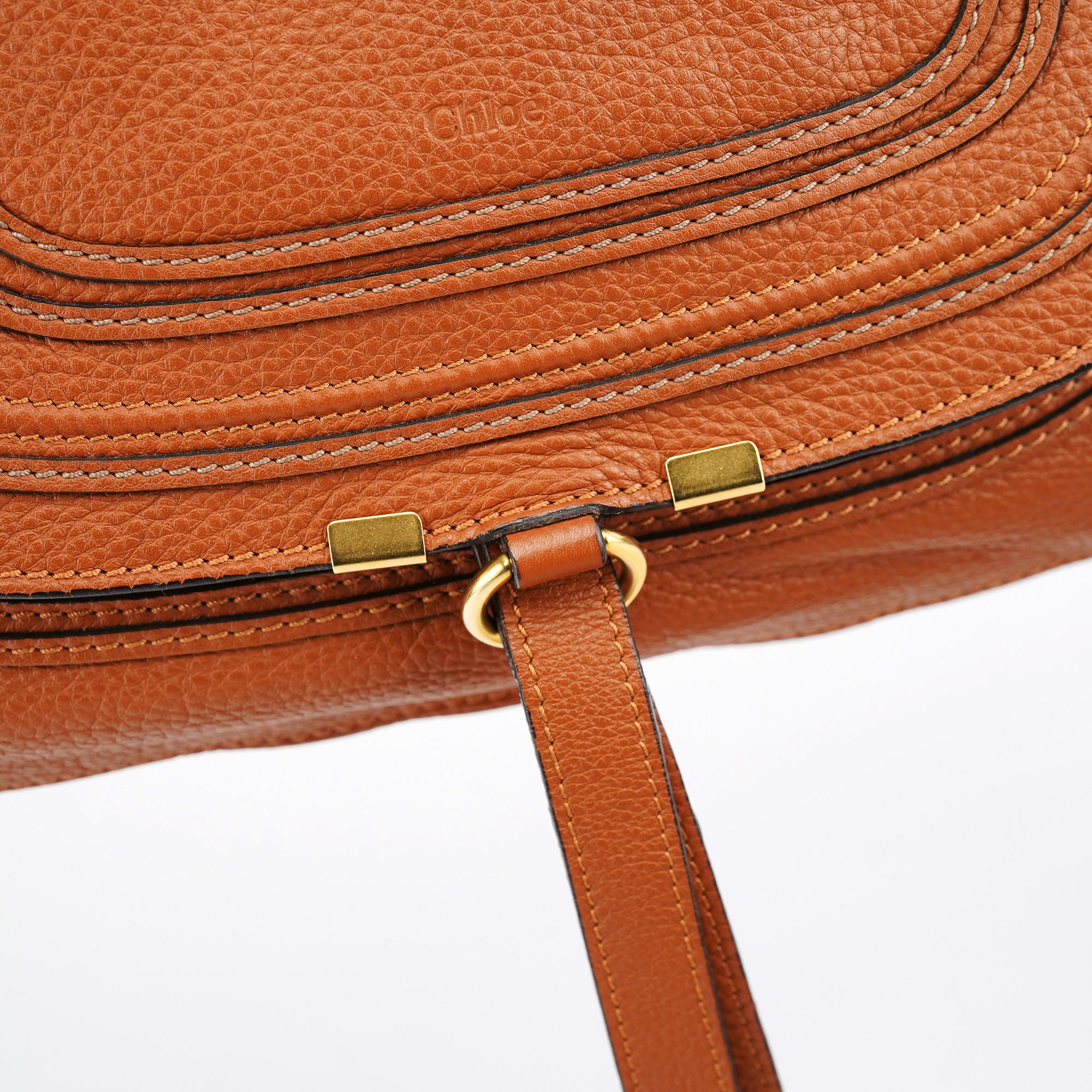 Brown Leather Marcie Shoulder Bag