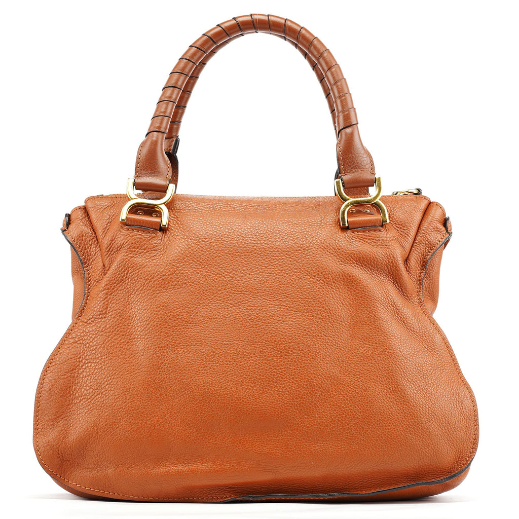Brown Leather Marcie Shoulder Bag