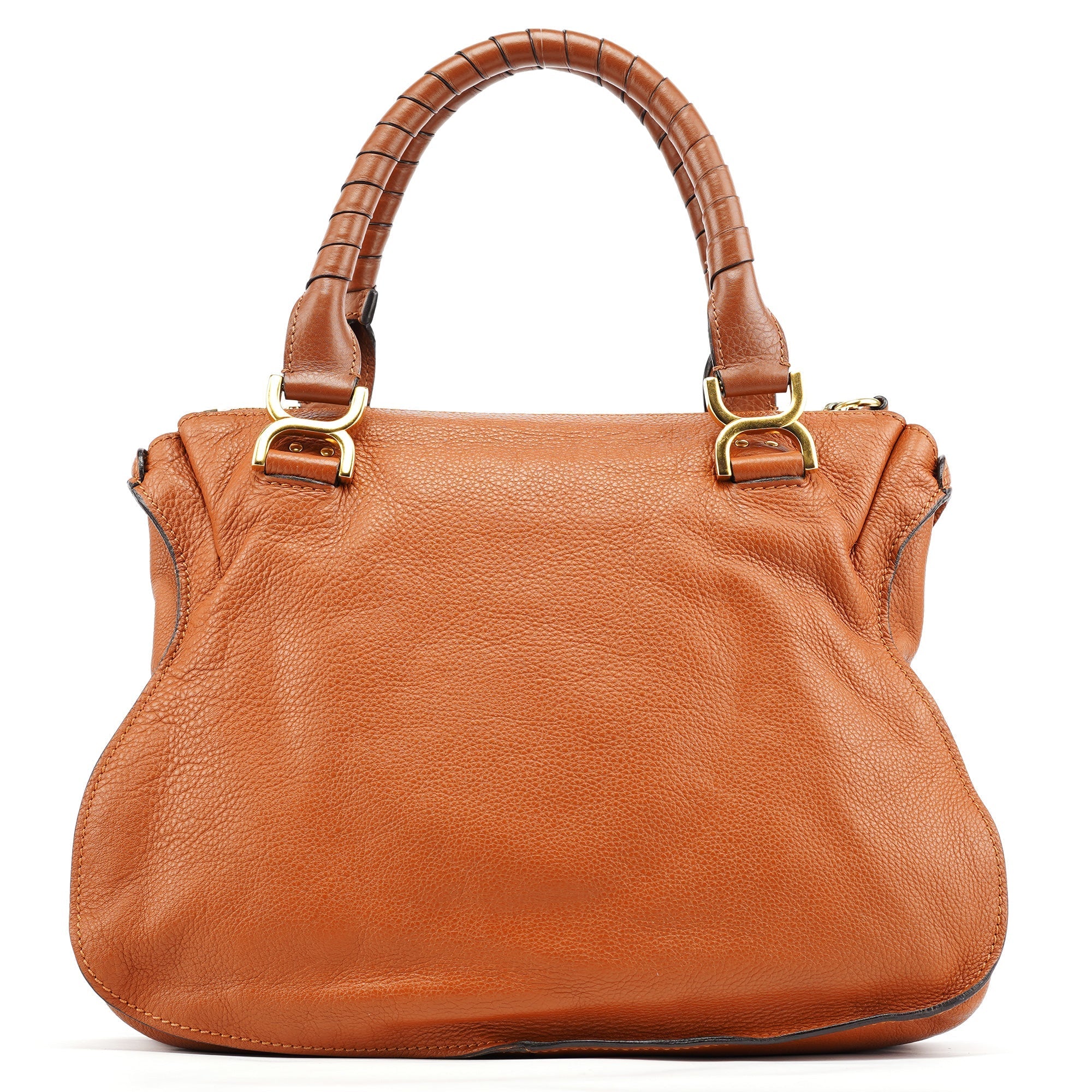 Brown Leather Marcie Shoulder Bag