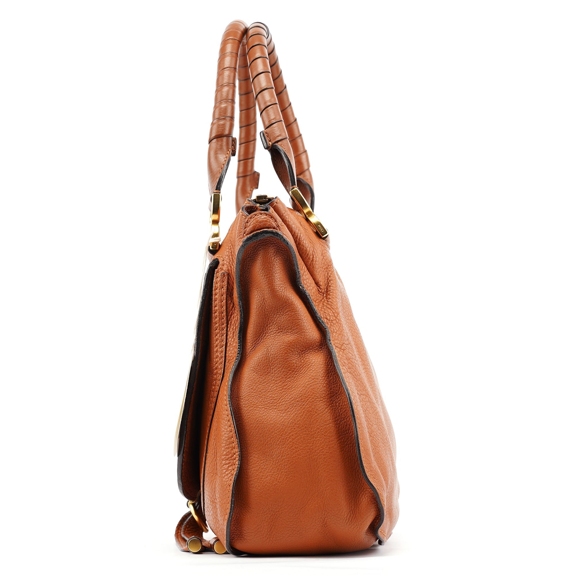 Brown Leather Marcie Shoulder Bag