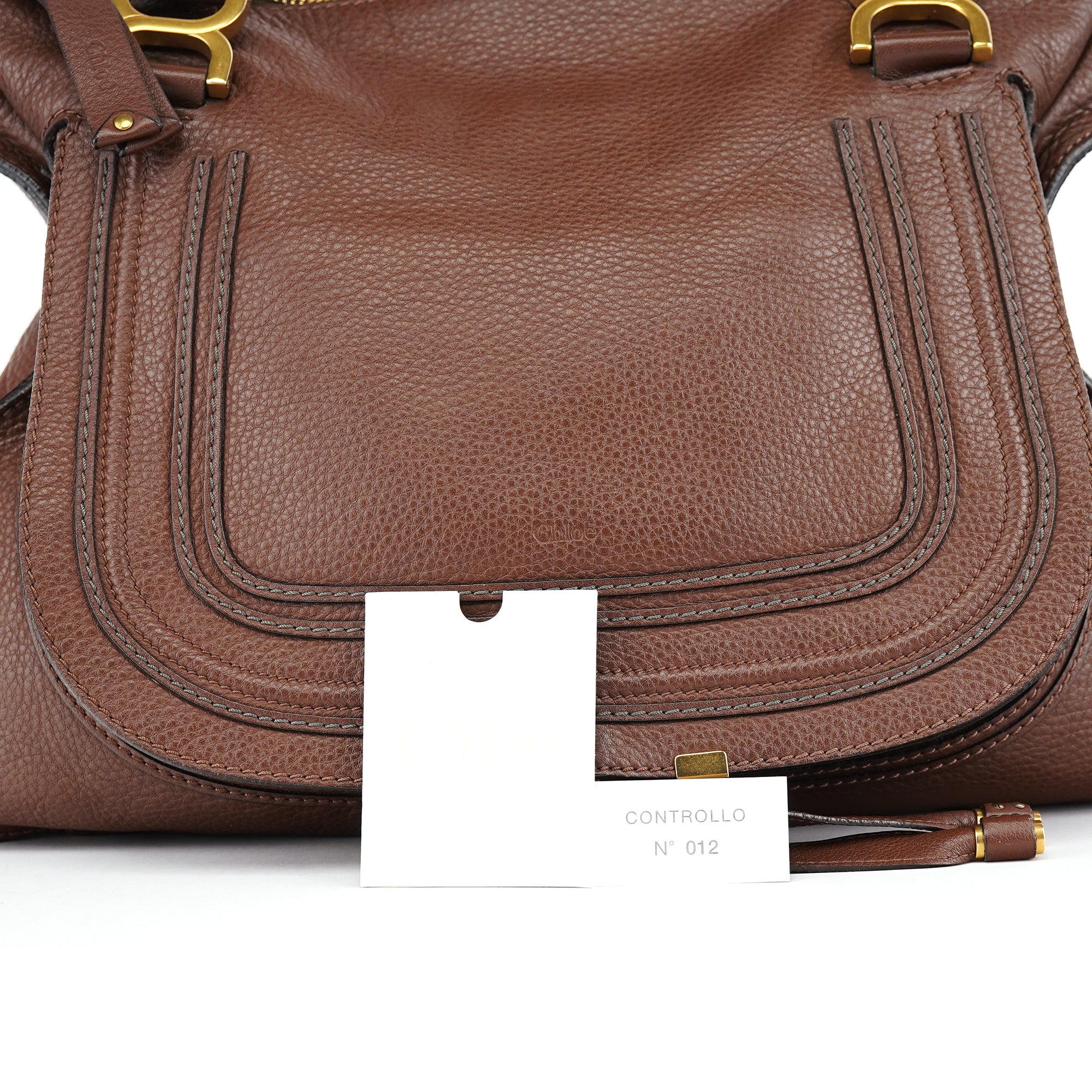 Brown Leather Marcie Tote Bag
