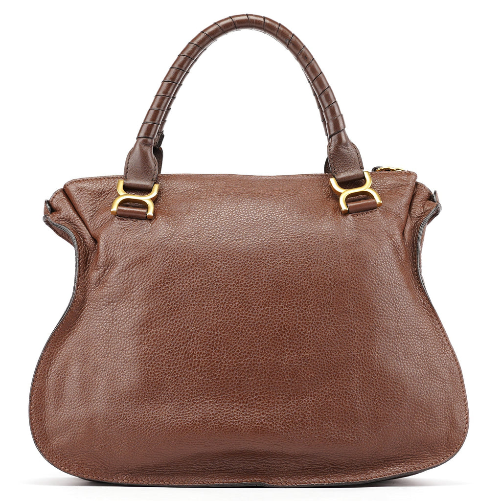 Brown Leather Marcie Tote Bag