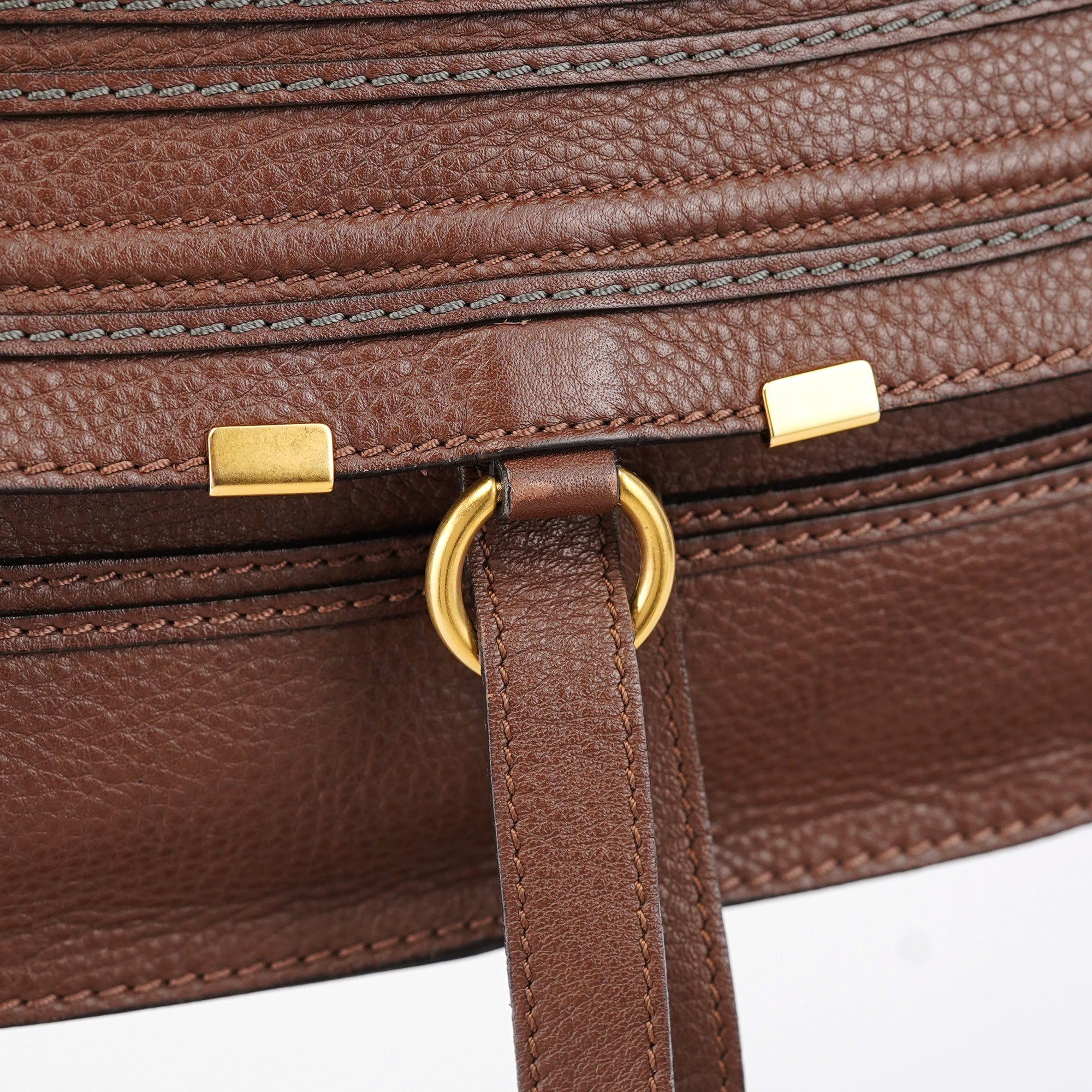Brown Leather Marcie Tote Bag