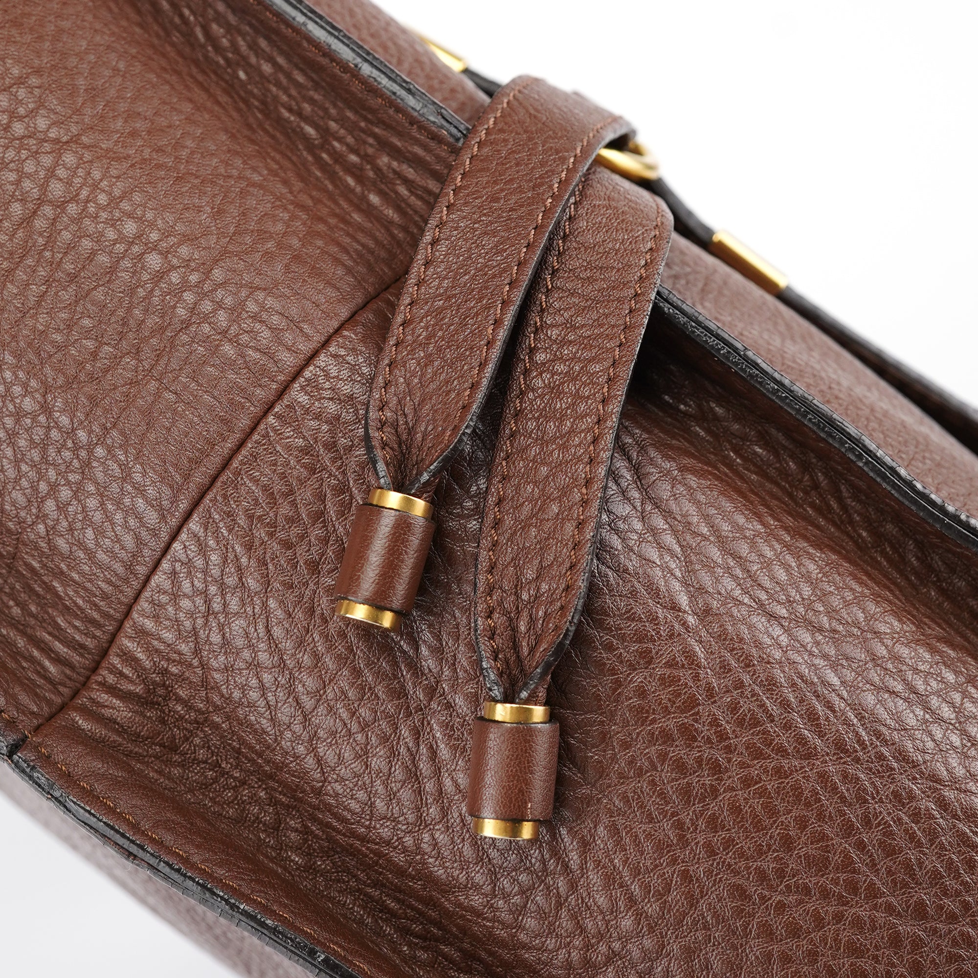 Brown Leather Marcie Tote Bag