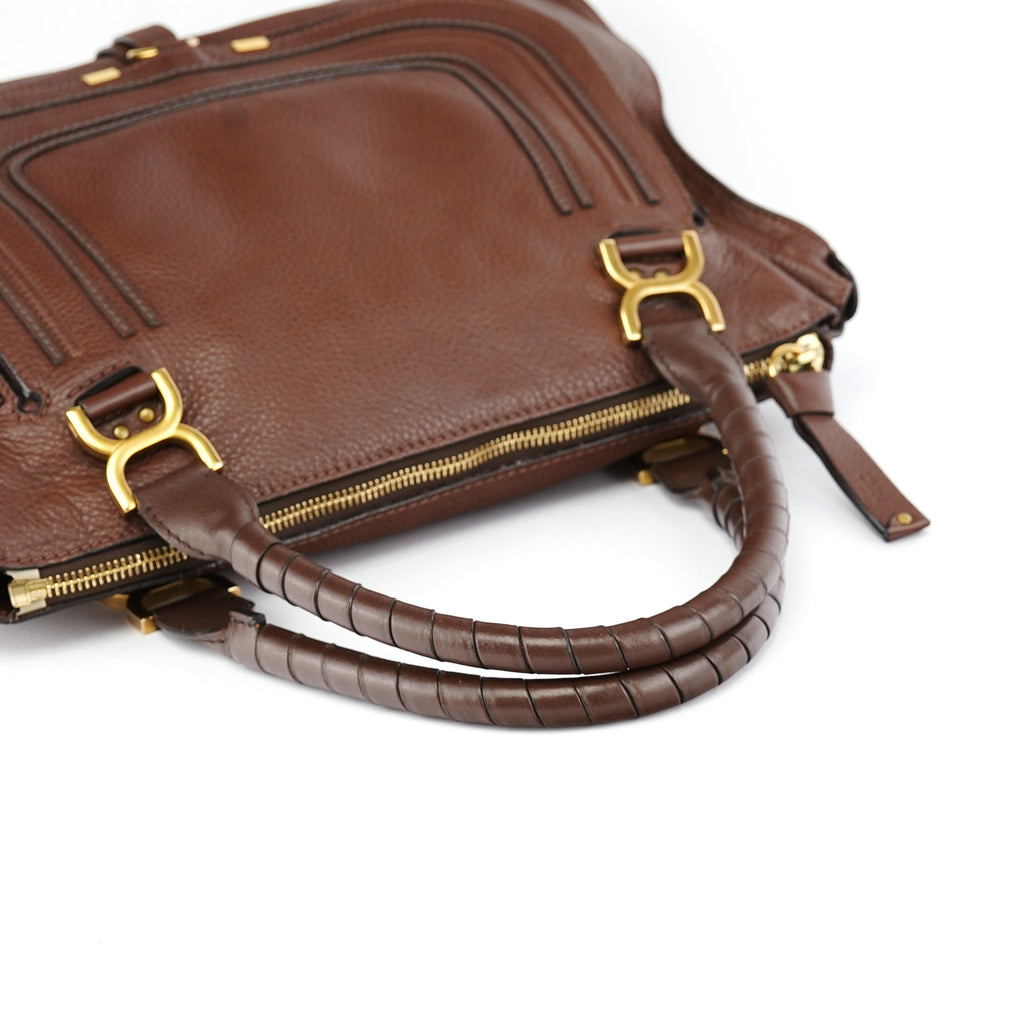 Brown Leather Marcie Tote Bag