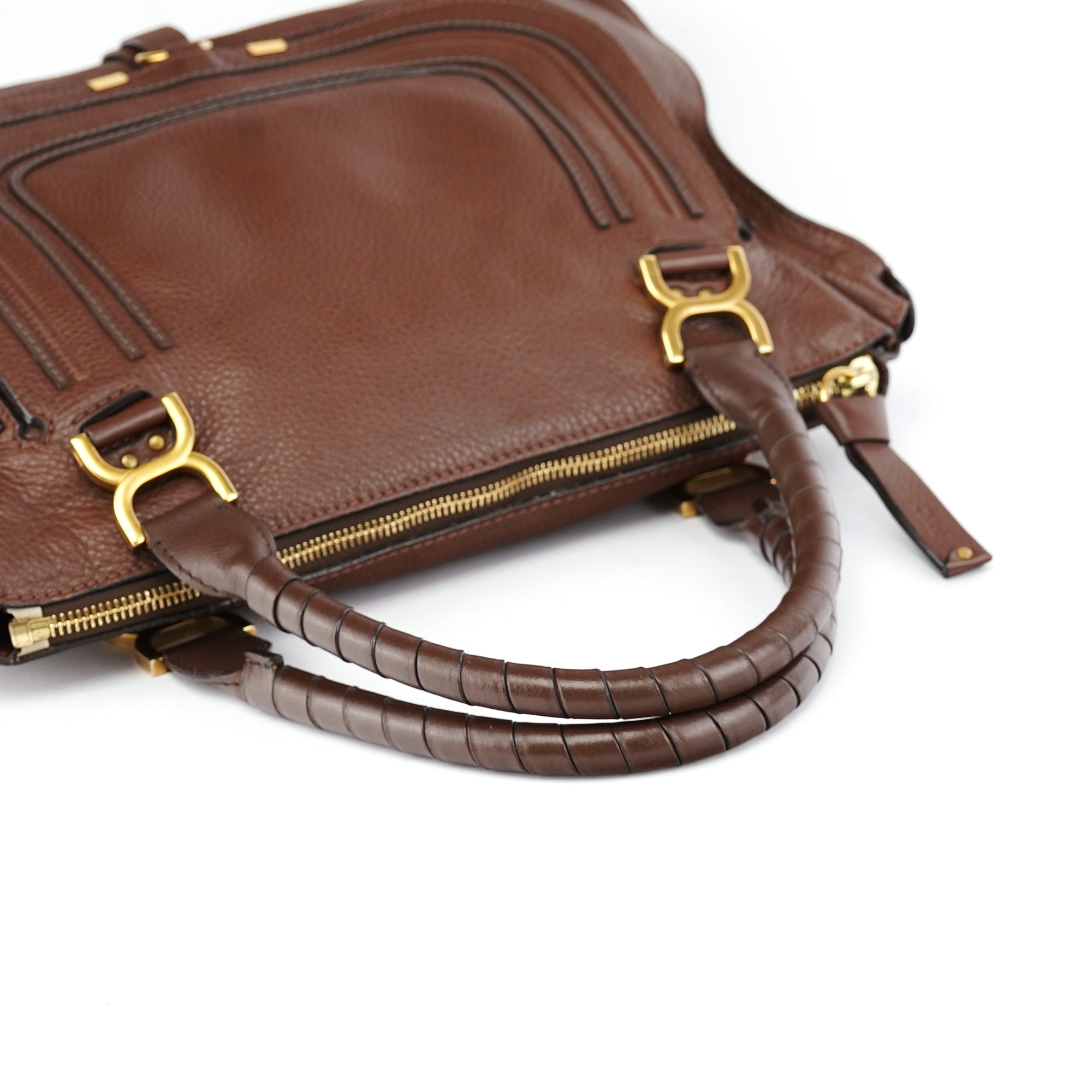 Brown Leather Marcie Tote Bag