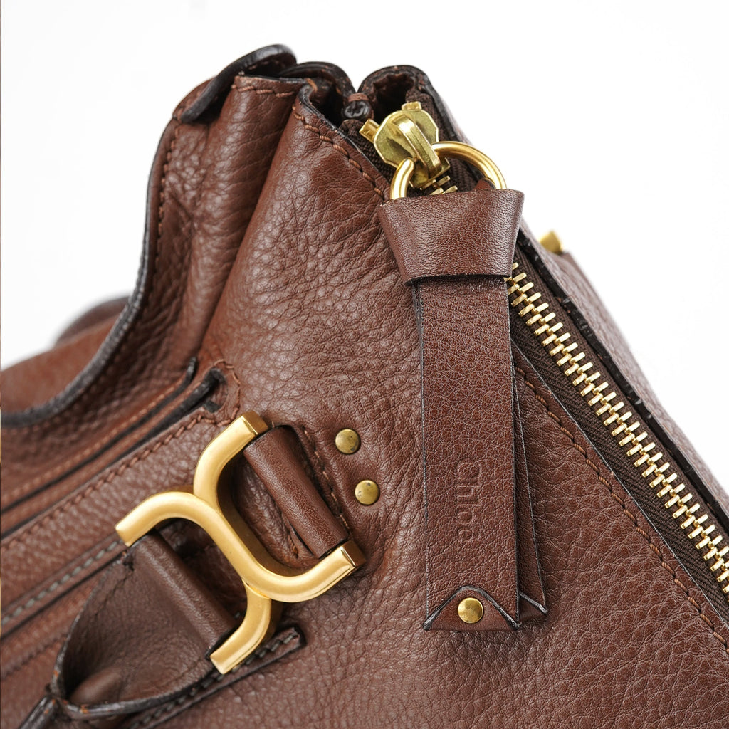 Brown Leather Marcie Tote Bag