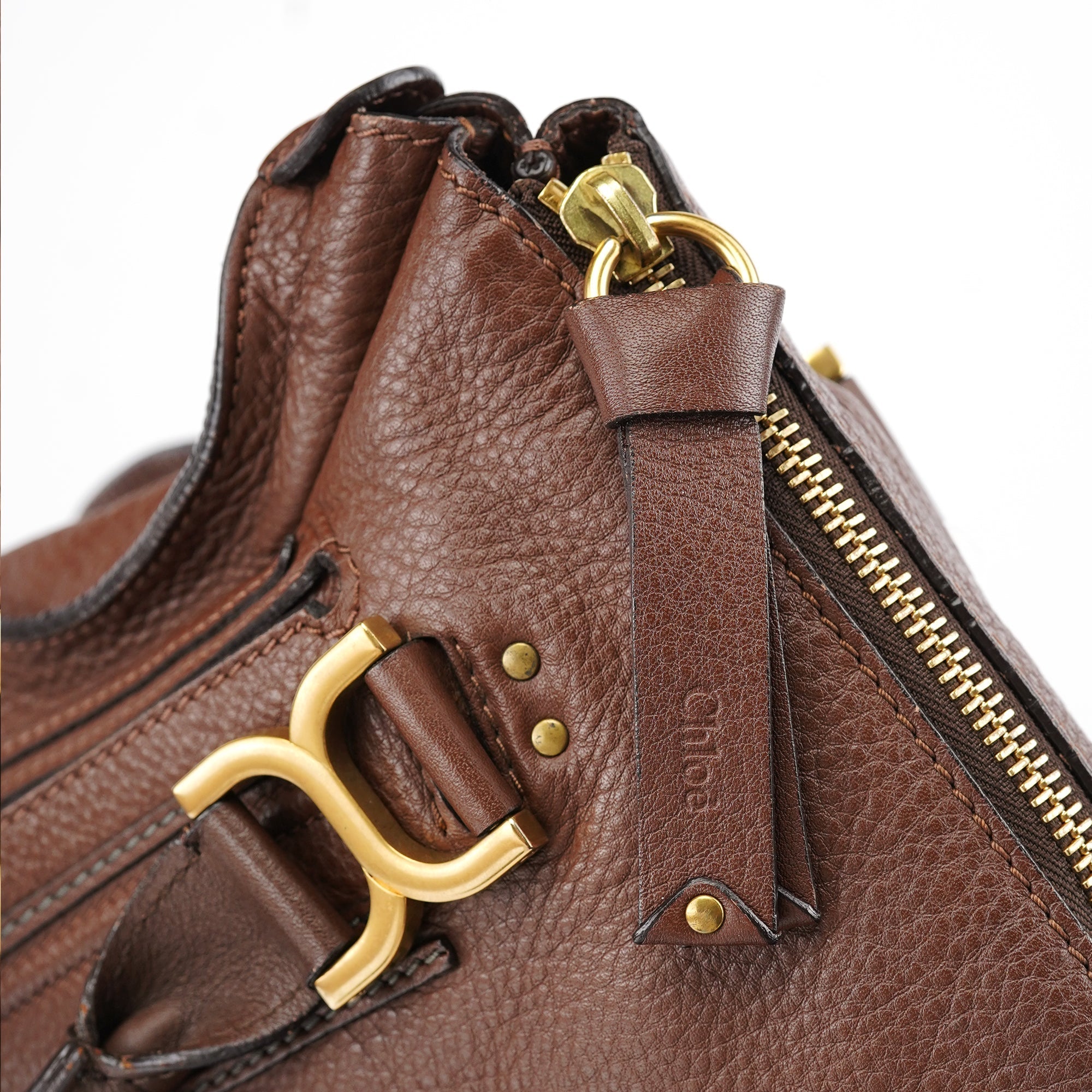 Brown Leather Marcie Tote Bag