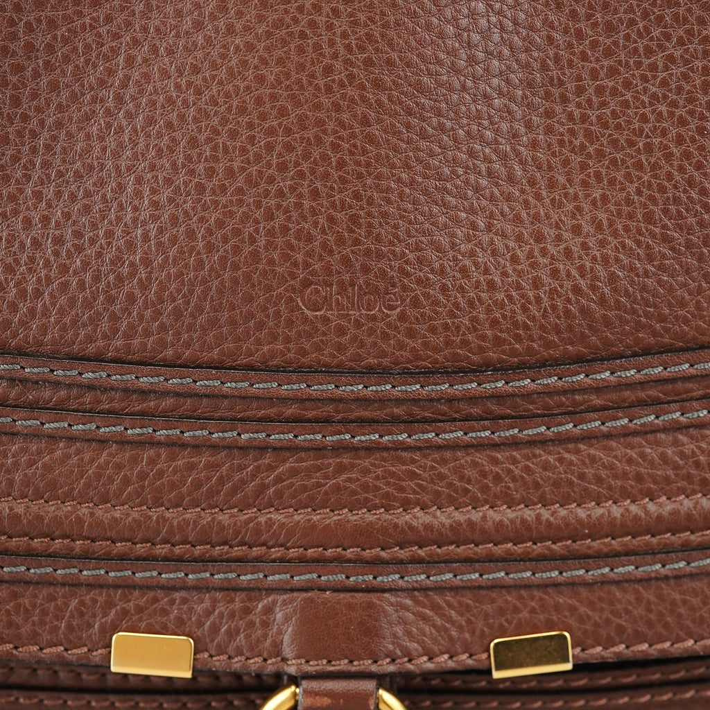 Brown Leather Marcie Tote Bag