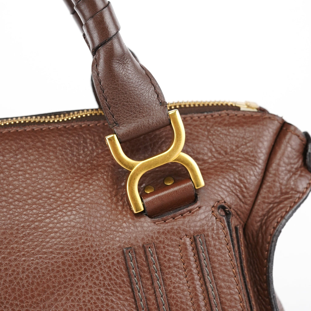 Brown Leather Marcie Tote Bag