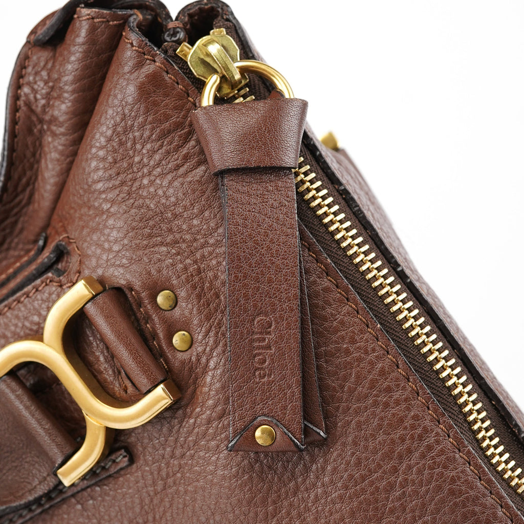 Brown Leather Marcie Tote Bag