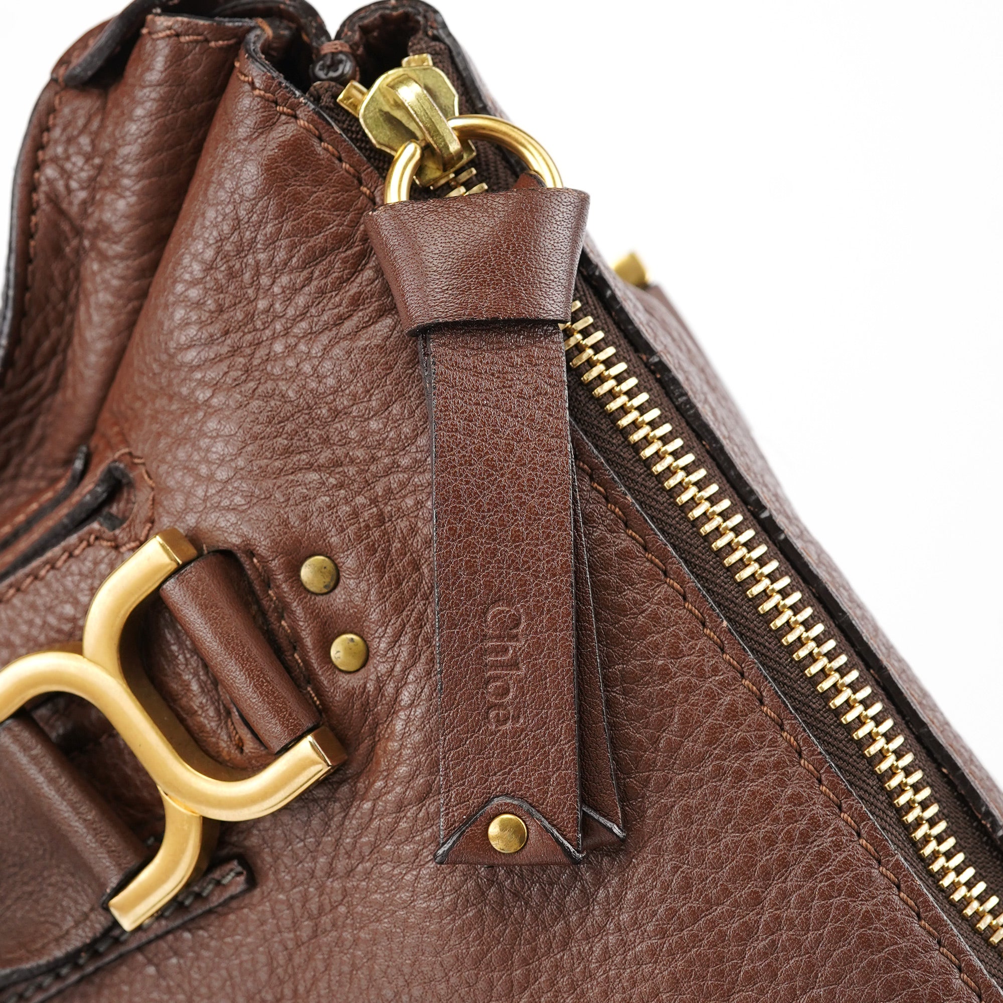 Brown Leather Marcie Tote Bag