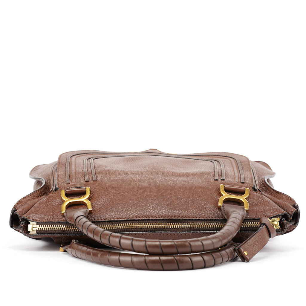 Brown Leather Marcie Tote Bag