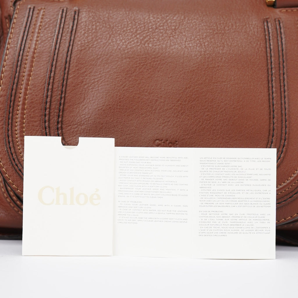 Brown Leather Marcie Tote Bag