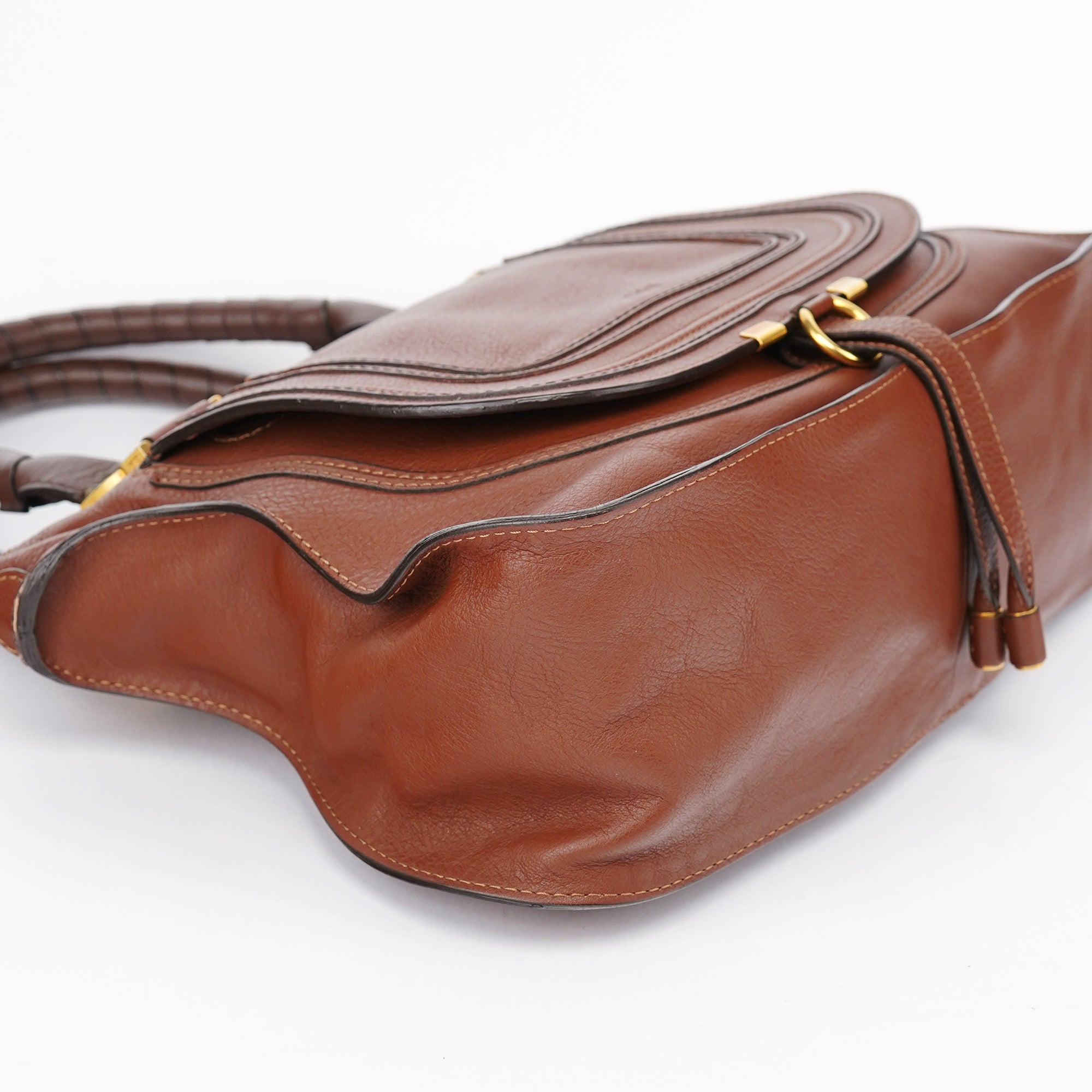 Brown Leather Marcie Tote Bag