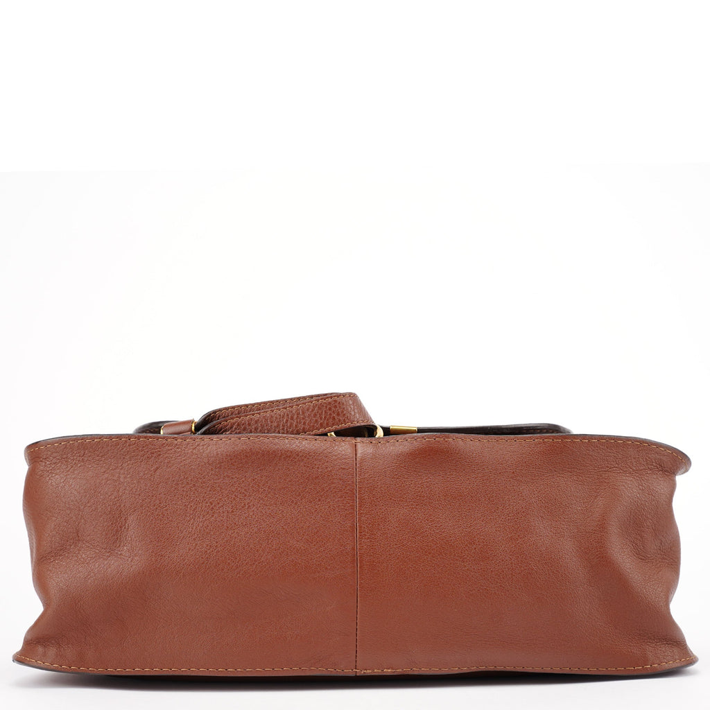 Brown Leather Marcie Tote Bag