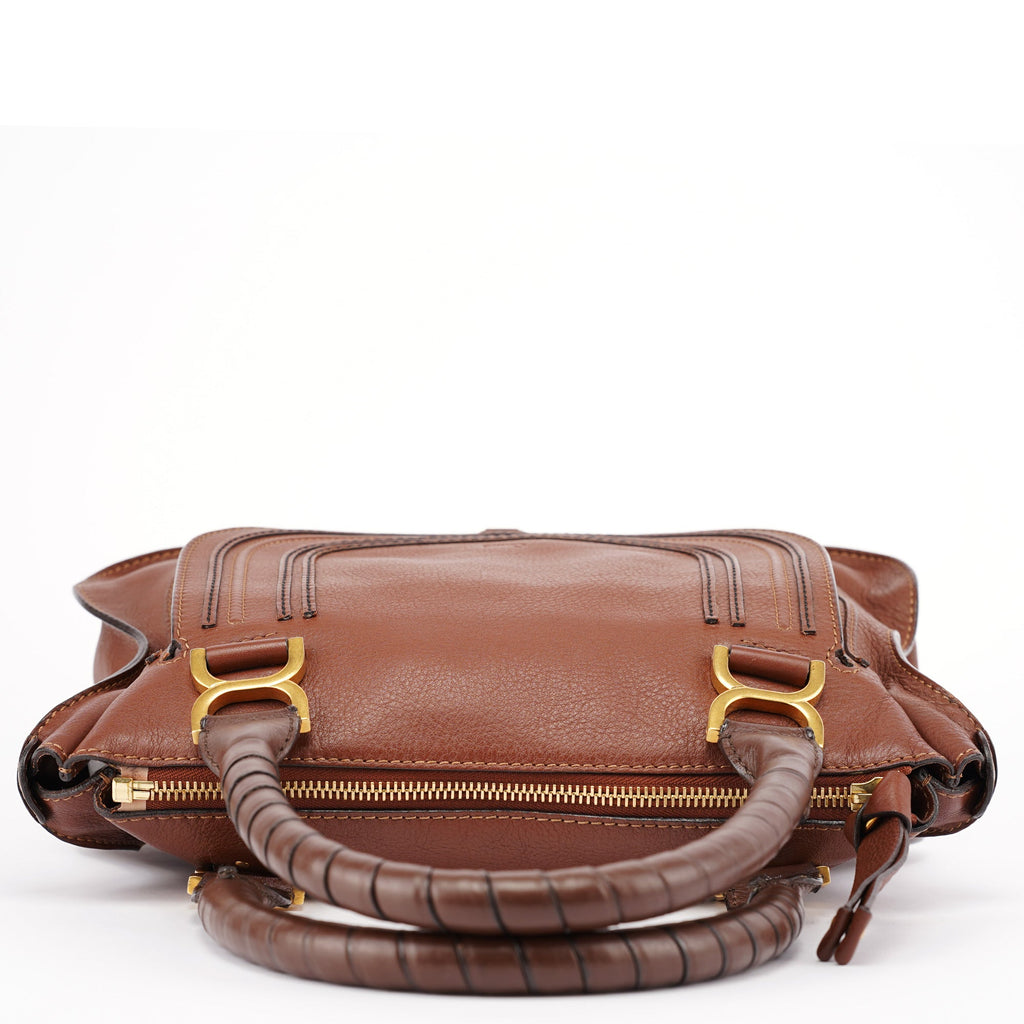 Brown Leather Marcie Tote Bag