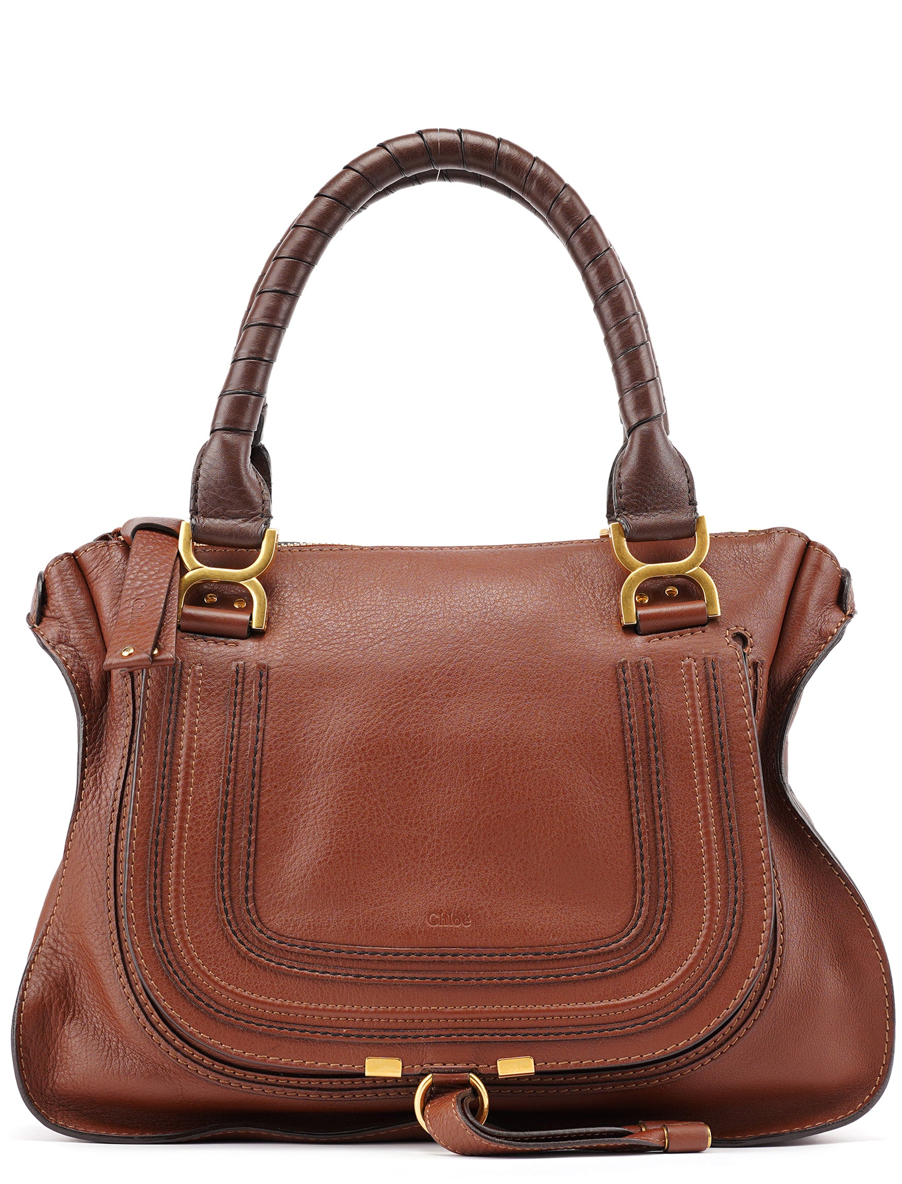 Brown Leather Marcie Tote Bag