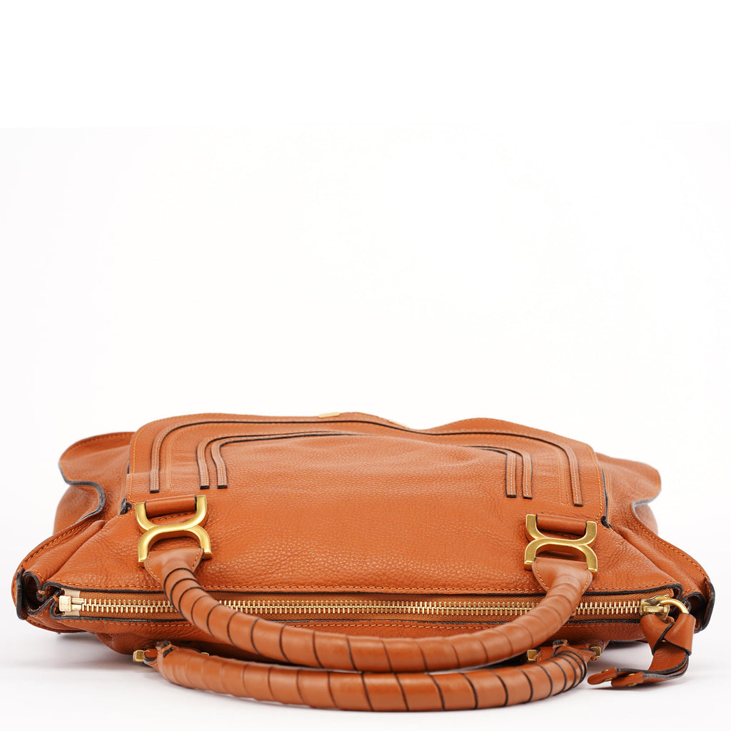 Brown Leather Marcie Tote Bag