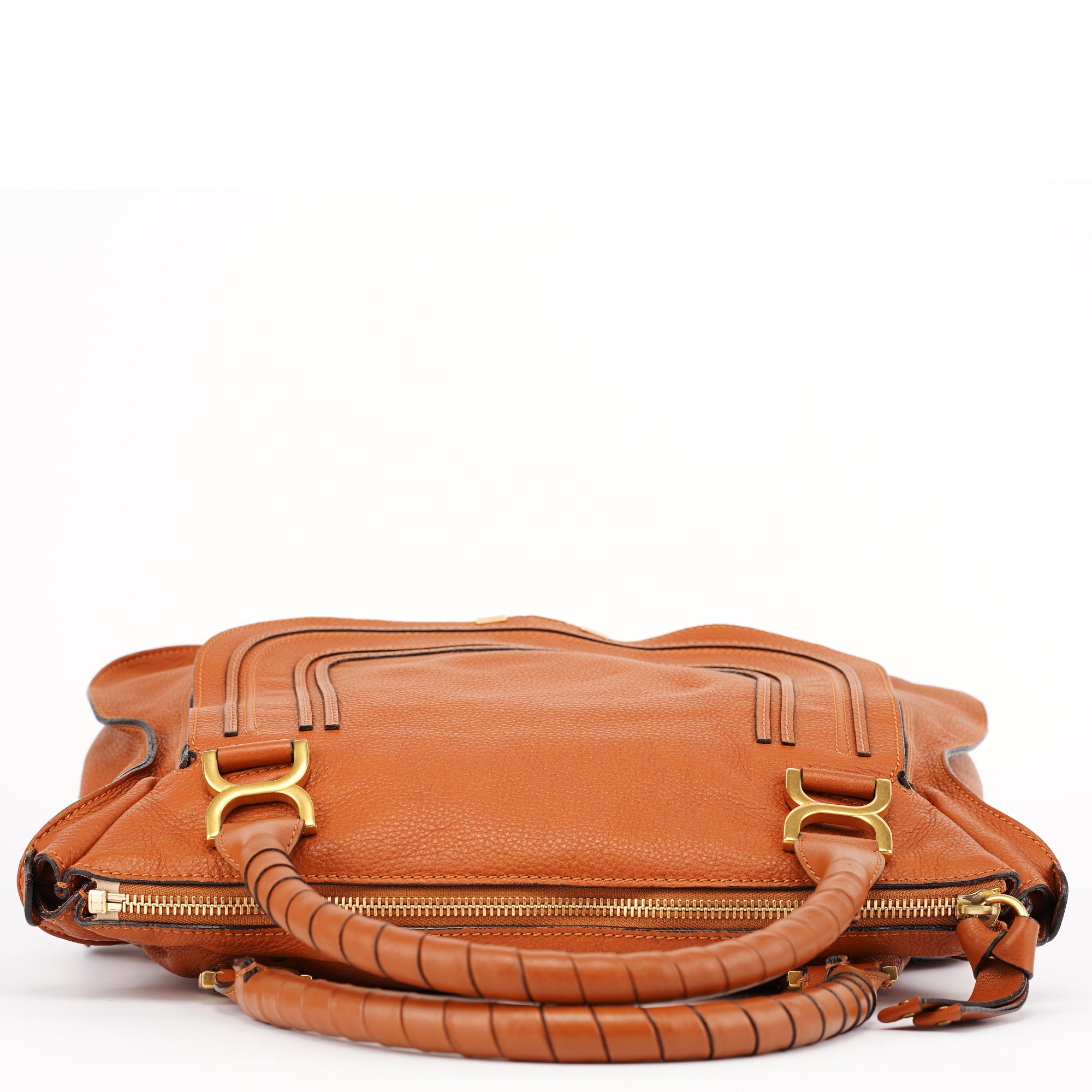 Brown Leather Marcie Tote Bag