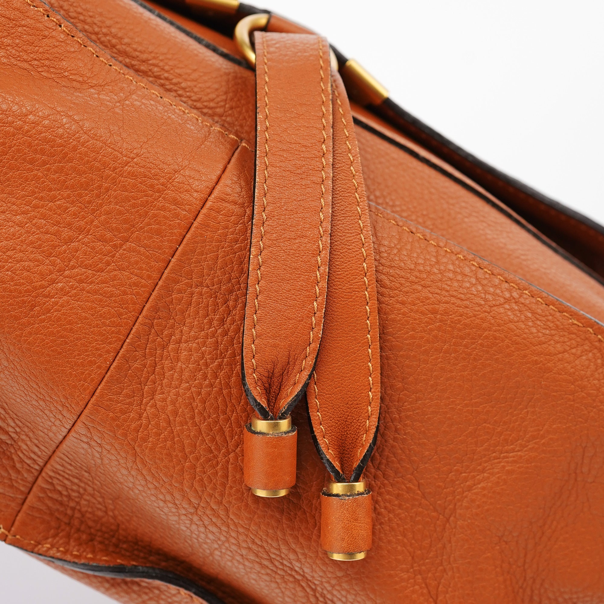 Brown Leather Marcie Tote Bag