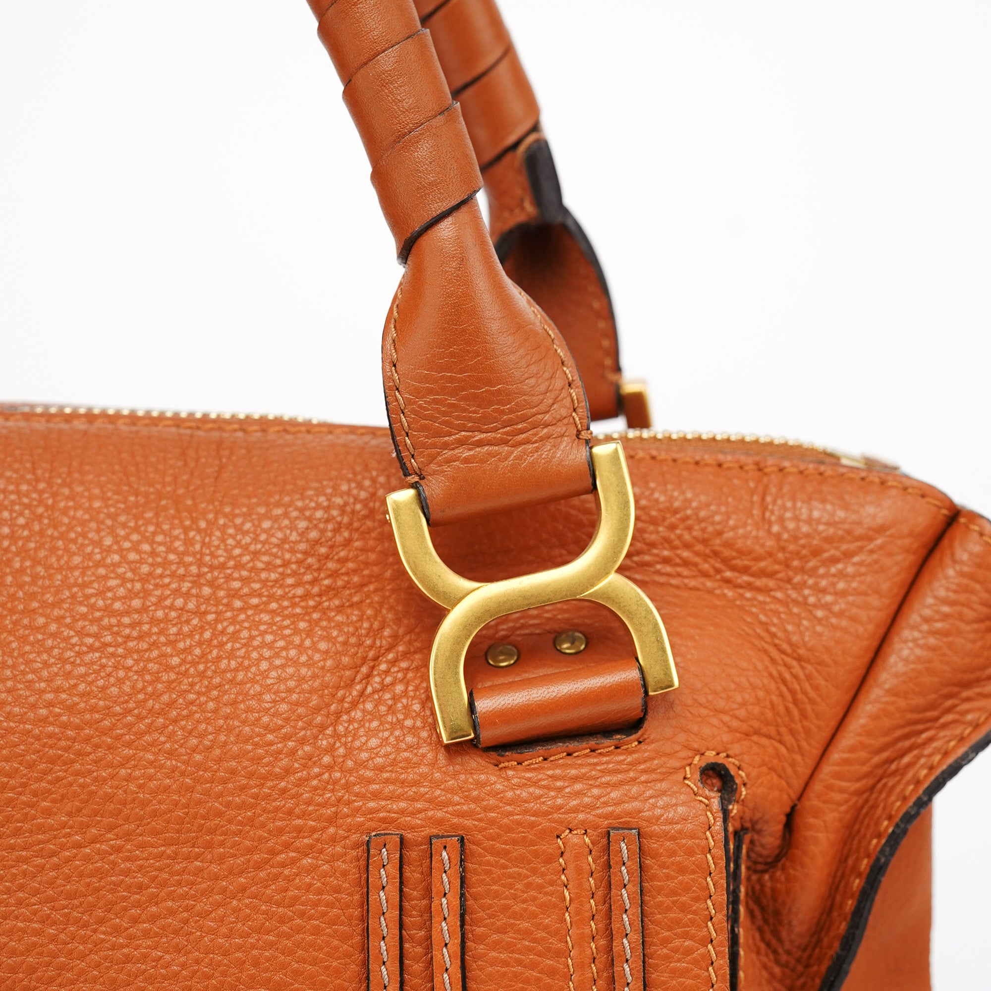 Brown Leather Marcie Tote Bag
