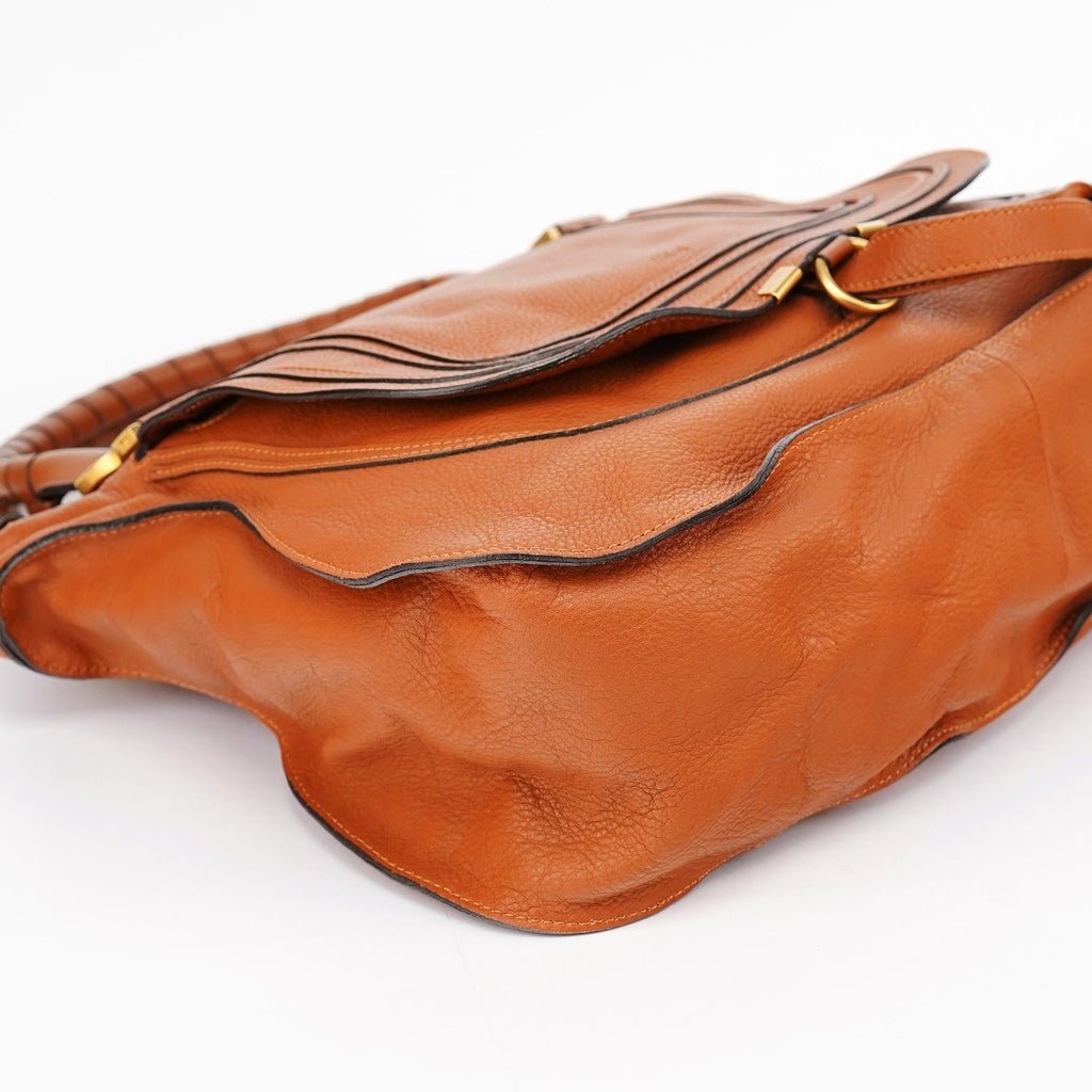 Brown Leather Marcie Tote Bag