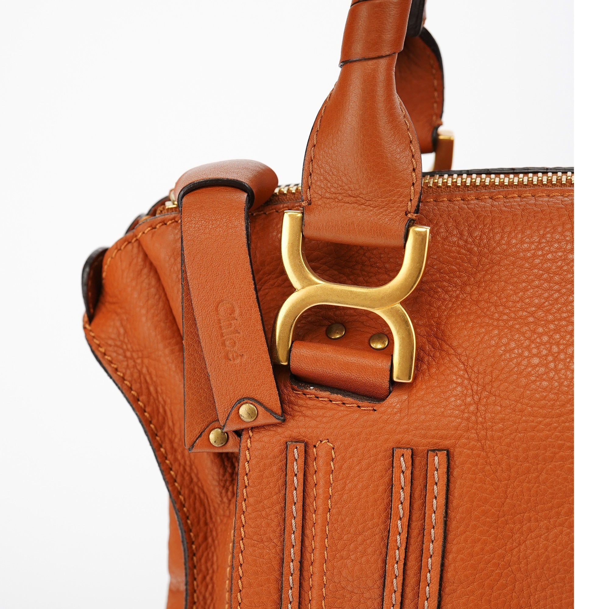 Brown Leather Marcie Tote Bag