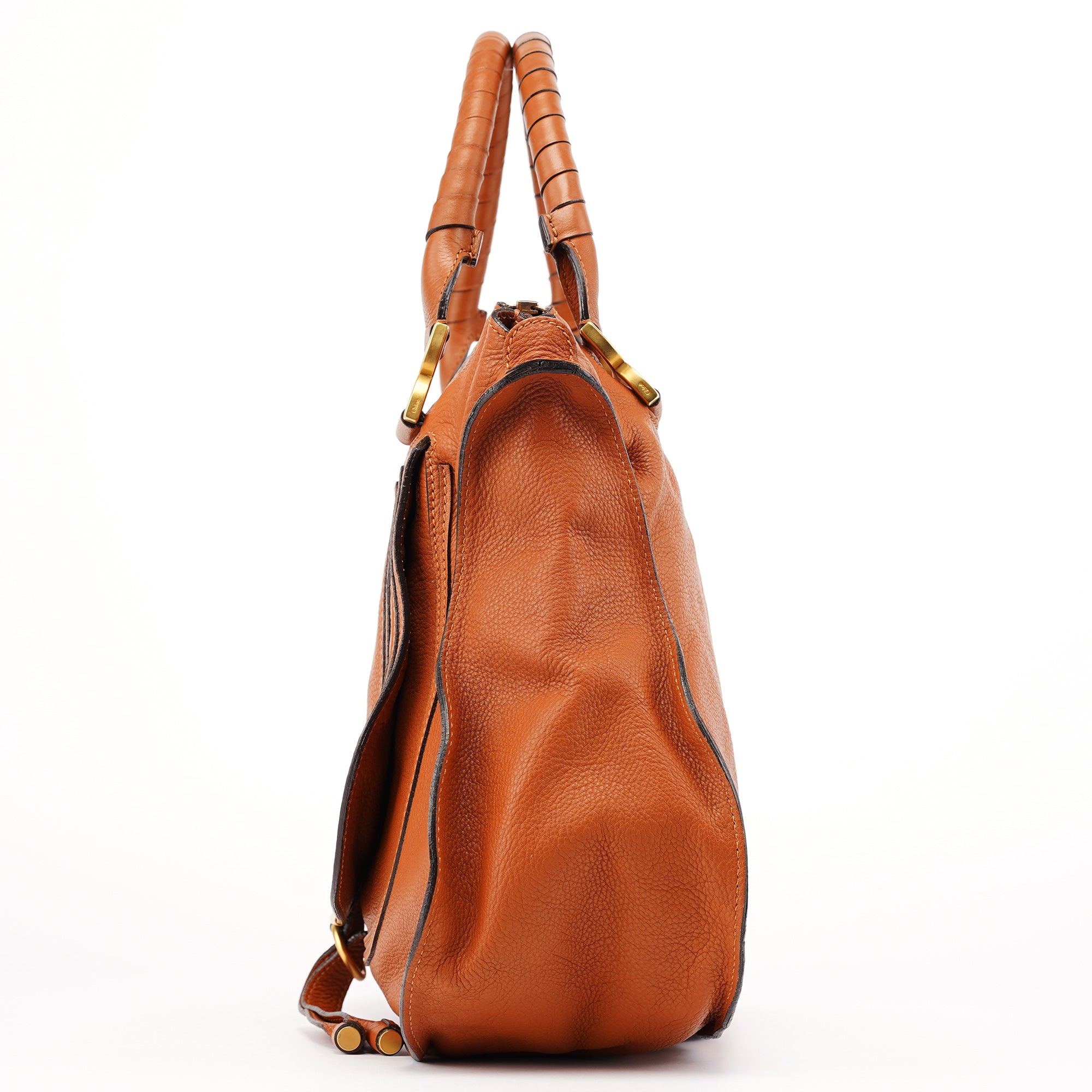 Brown Leather Marcie Tote Bag