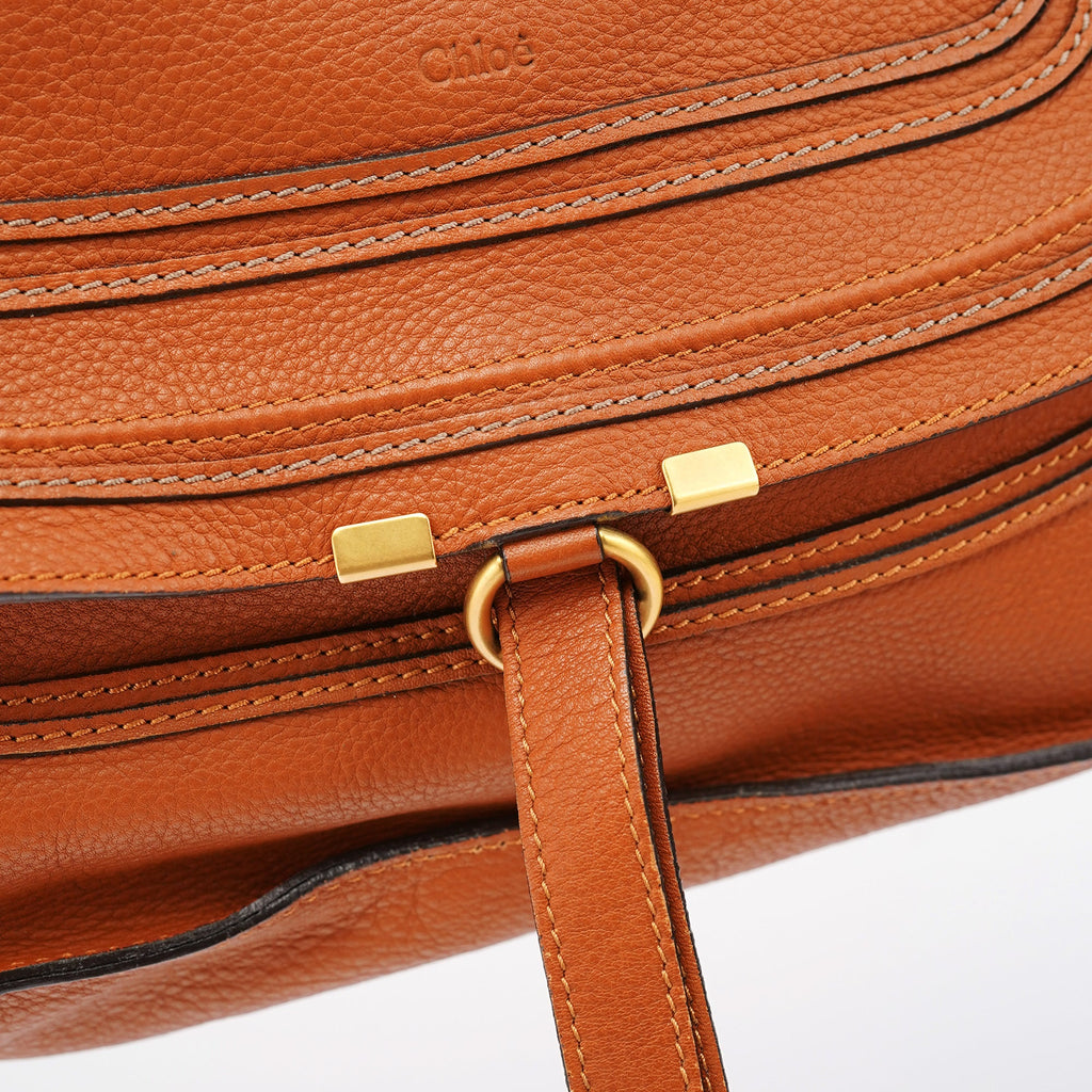 Brown Leather Marcie Tote Bag