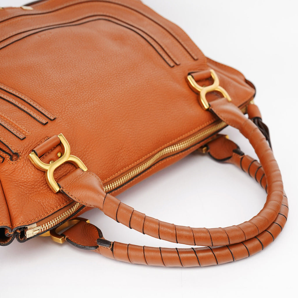Brown Leather Marcie Tote Bag