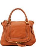 Brown Leather Marcie Tote Bag