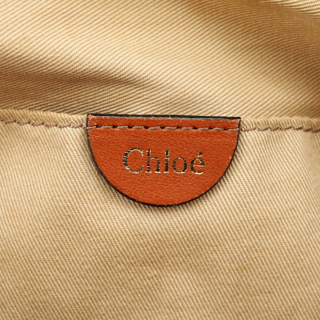 Brown Leather Marcie Turnlock 2-Way Bag