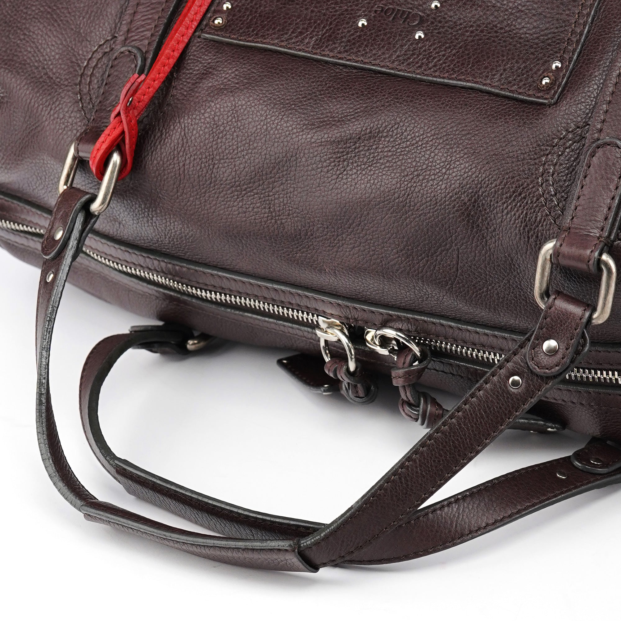 Brown Leather Paddington Boston Bag