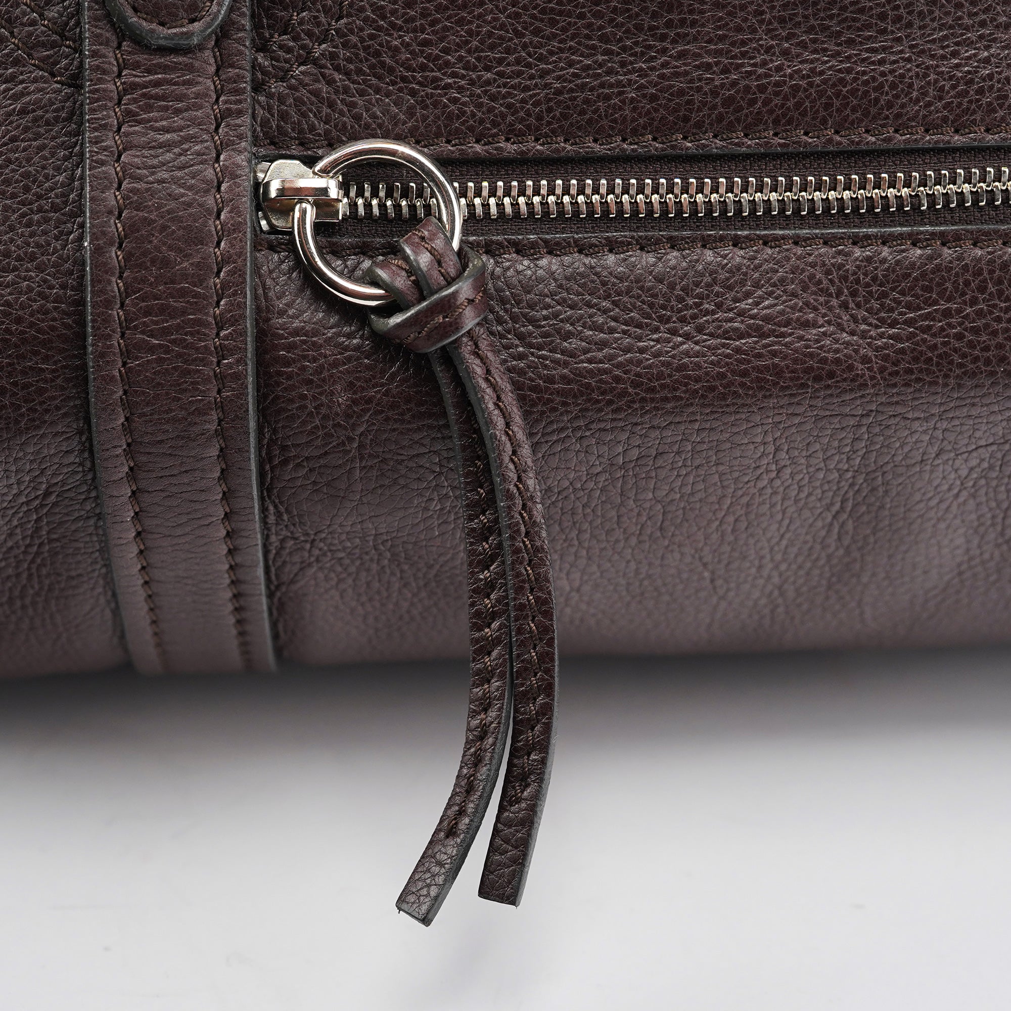 Brown Leather Paddington Boston Bag